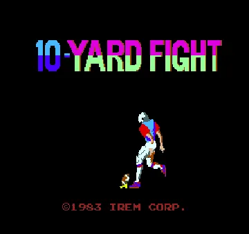 10 Yard Fight (Vs. version Japan, set 2) screen shot title